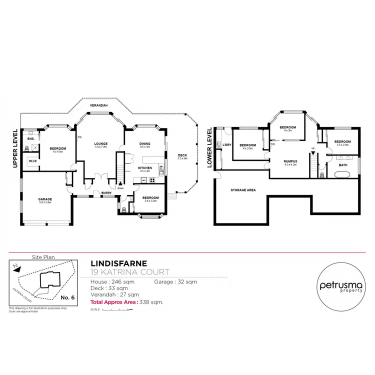Floorplan of Homely house listing, 19 Katrina Court, Lindisfarne TAS 7015