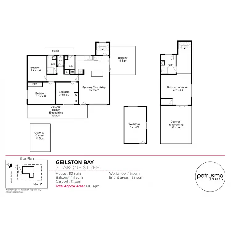 Floorplan of Homely house listing, 7 Takone Street, Geilston Bay TAS 7015