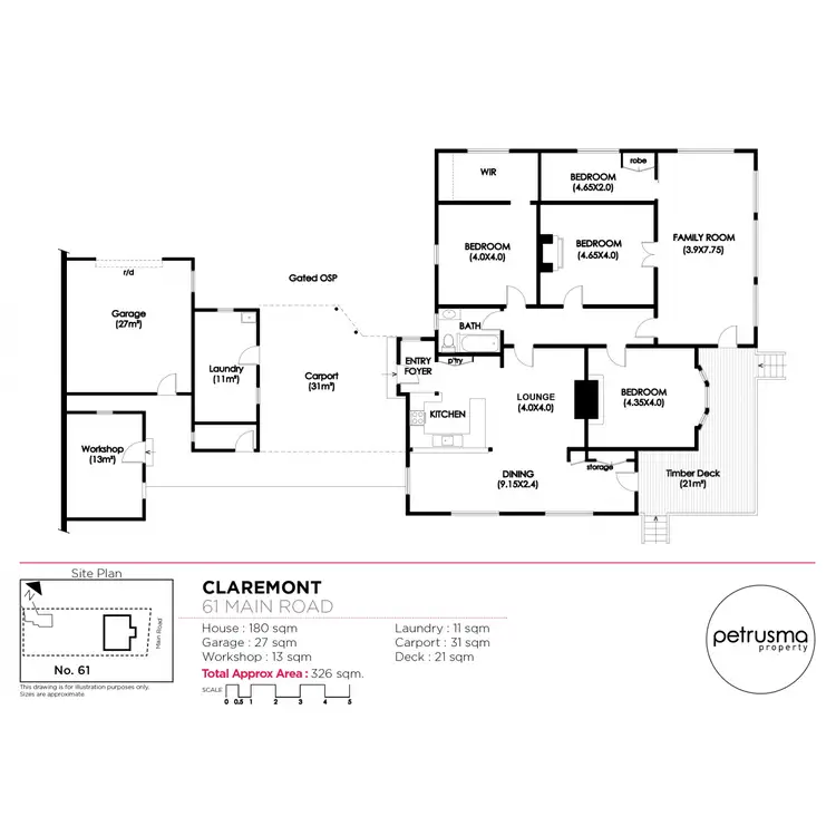 Floorplan of Homely house listing, 61 Main Road, Claremont TAS 7011