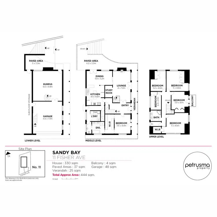 Floorplan of Homely house listing, 11 Fisher Avenue, Sandy Bay TAS 7005