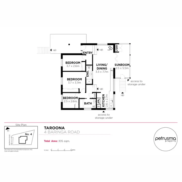 Floorplan of Homely house listing, 4 Baringa Road, Taroona TAS 7053