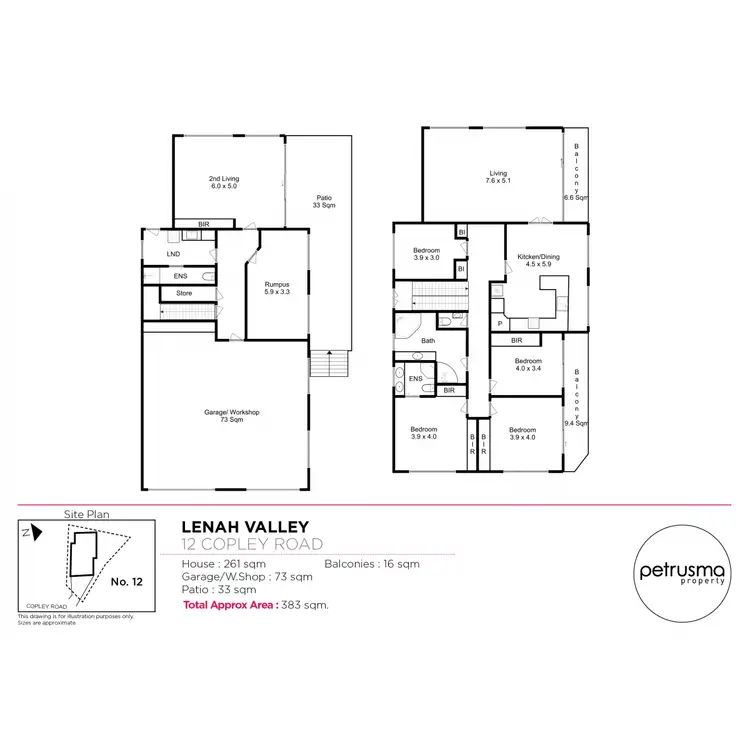 Floorplan of Homely house listing, 12 Copley Road, Lenah Valley TAS 7008