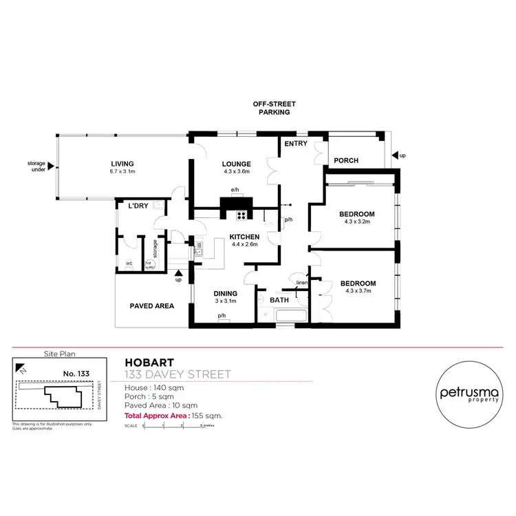 Floorplan of Homely house listing, 133 Davey Street, Hobart TAS 7000