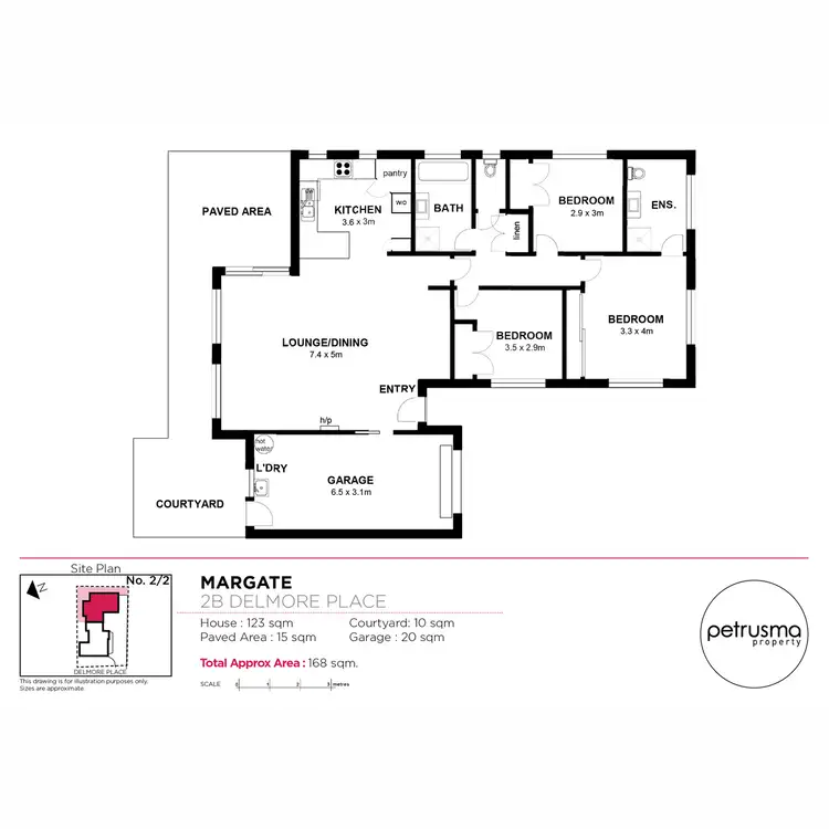 Floorplan of Homely unit listing, 2B Delmore Place, Margate TAS 7054