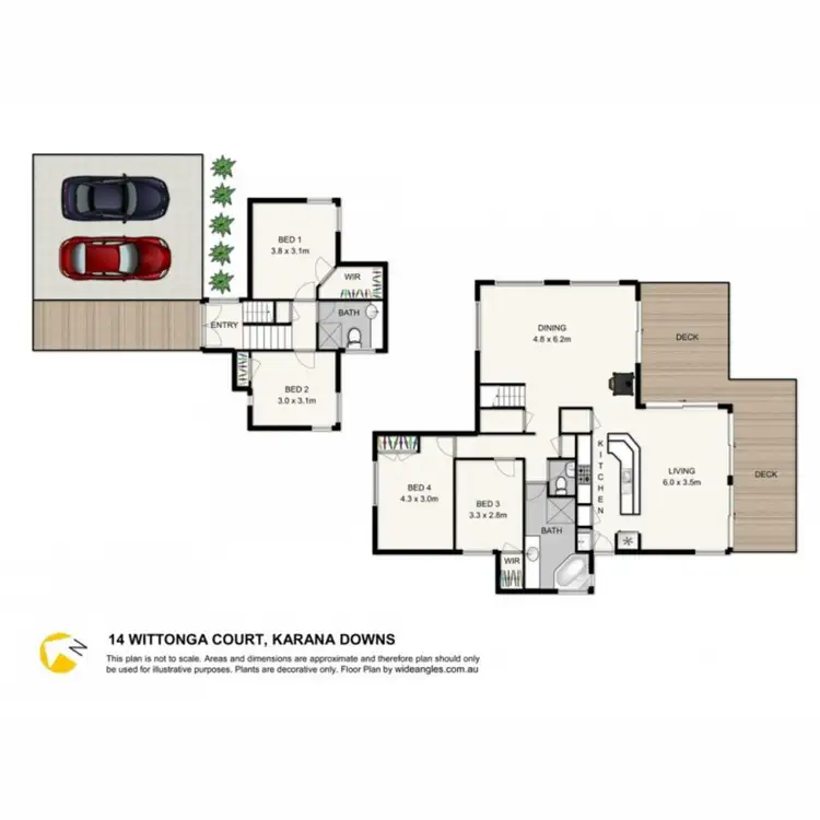 Floorplan of Homely house listing, 14 Wittonga Court, Karana Downs QLD 4306
