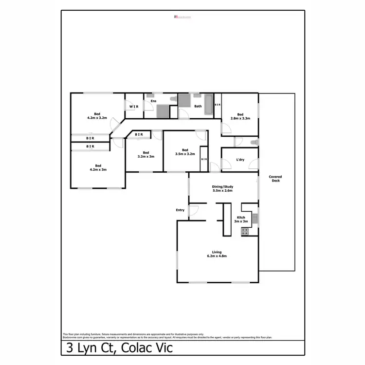 Floorplan of Homely house listing, 3 Lyn Court, Colac VIC 3250