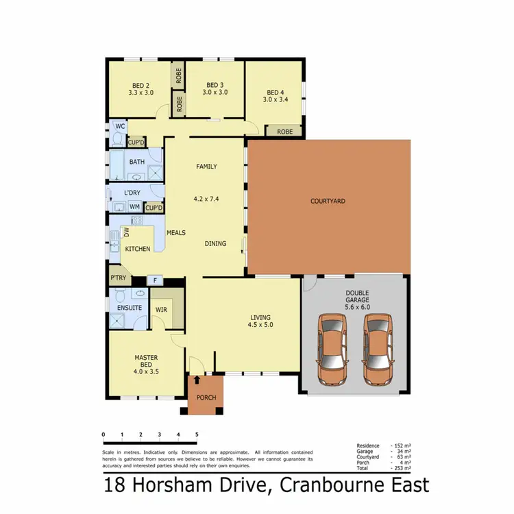 Floorplan of Homely house listing, 18 Horsham Drive, Cranbourne East VIC 3977