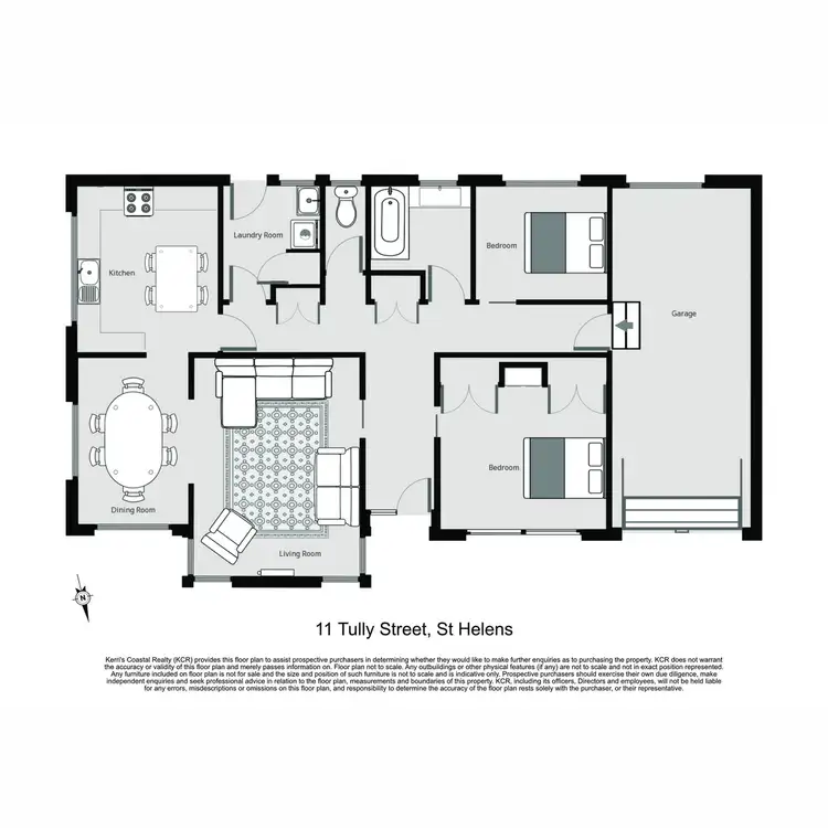 Floorplan of Homely house listing, 11 Tully Street, St Helens TAS 7216