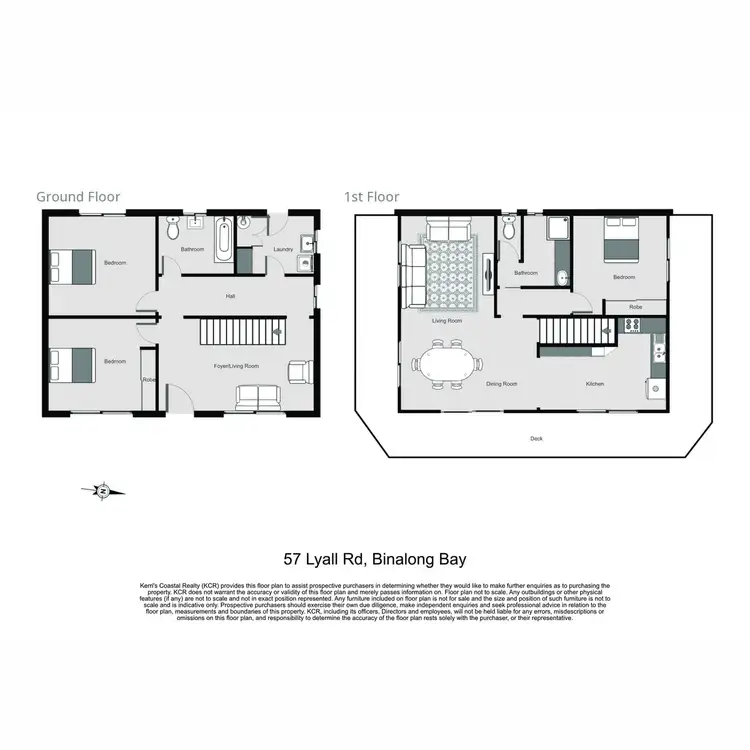 Floorplan of Homely house listing, 57 Lyall Road, Binalong Bay TAS 7216