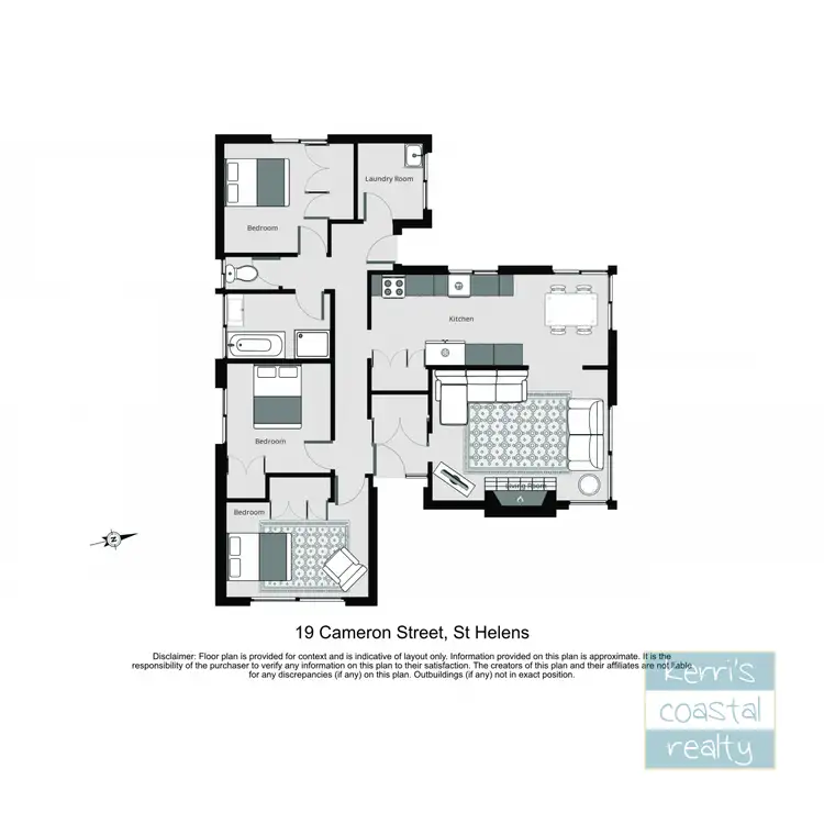 Floorplan of Homely house listing, 19 Cameron Street, St Helens TAS 7216