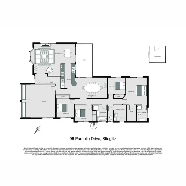 Floorplan of Homely house listing, 96 Parnella Drive, Stieglitz TAS 7216