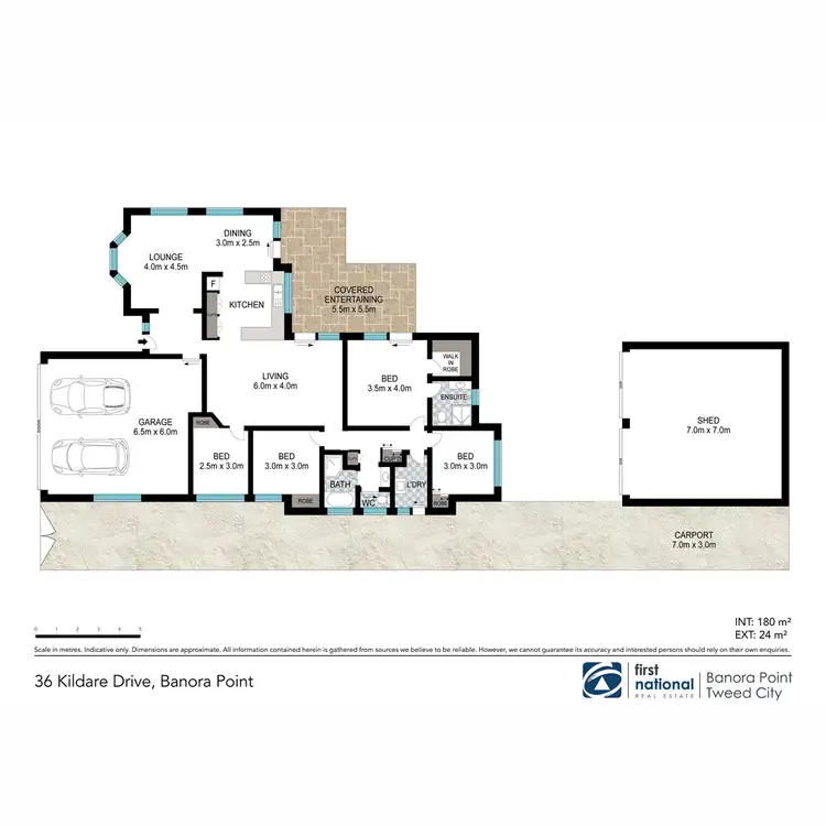 Floorplan of Homely house listing, 36 Kildare Drive, Banora Point NSW 2486