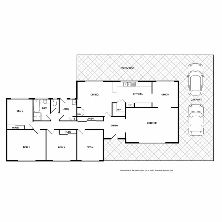 Floorplan of Homely house listing, 17 Ely Street, Oxley VIC 3678