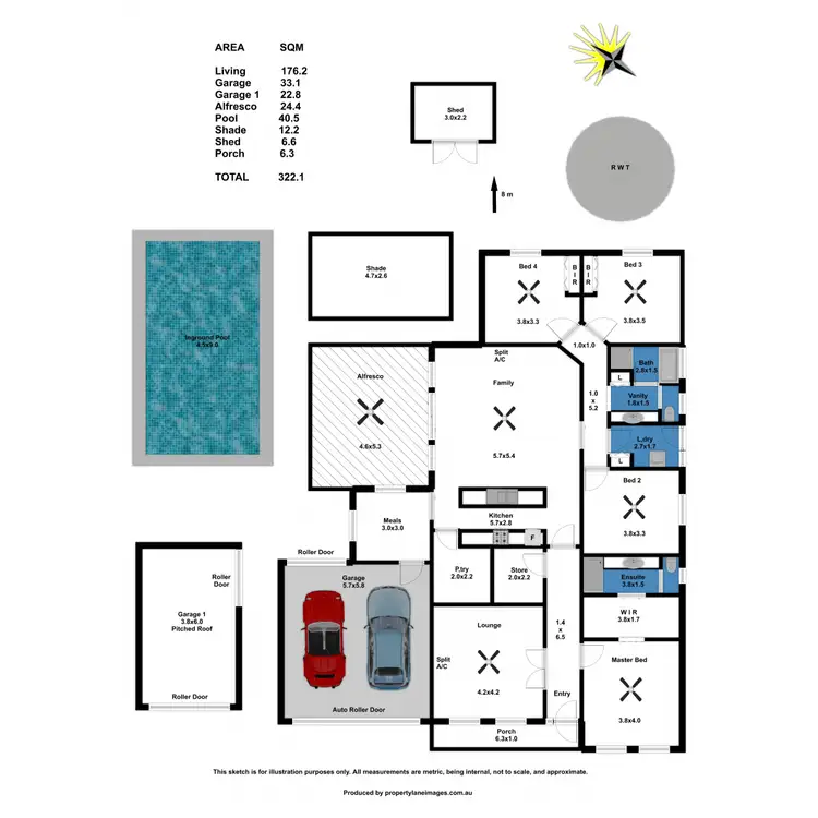 Floorplan of Homely house listing, 11 Ruby Drive, Mannum SA 5238