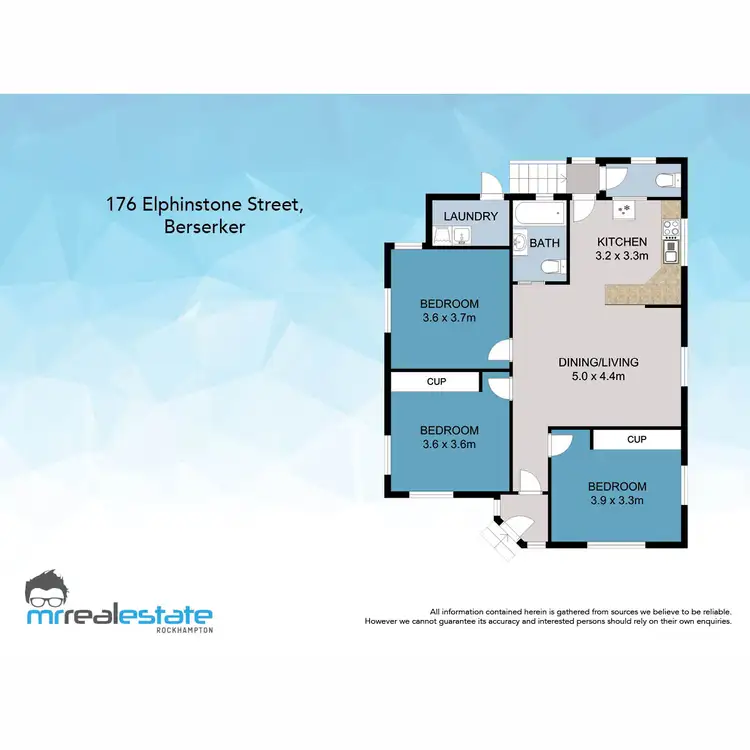 Floorplan of Homely house listing, 176 ELPHINSTONE Street, Berserker QLD 4701