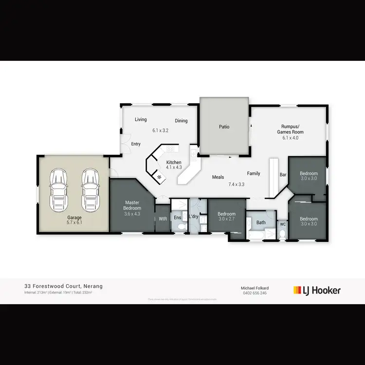Floorplan of Homely house listing, 33 Forestwood Court, Nerang QLD 4211