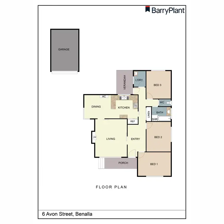 Floorplan of Homely house listing, 6 Avon Street, Benalla VIC 3672