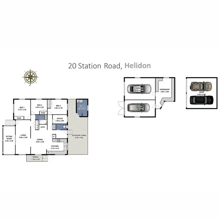 Floorplan of Homely house listing, 20 Station Street, Helidon QLD 4344