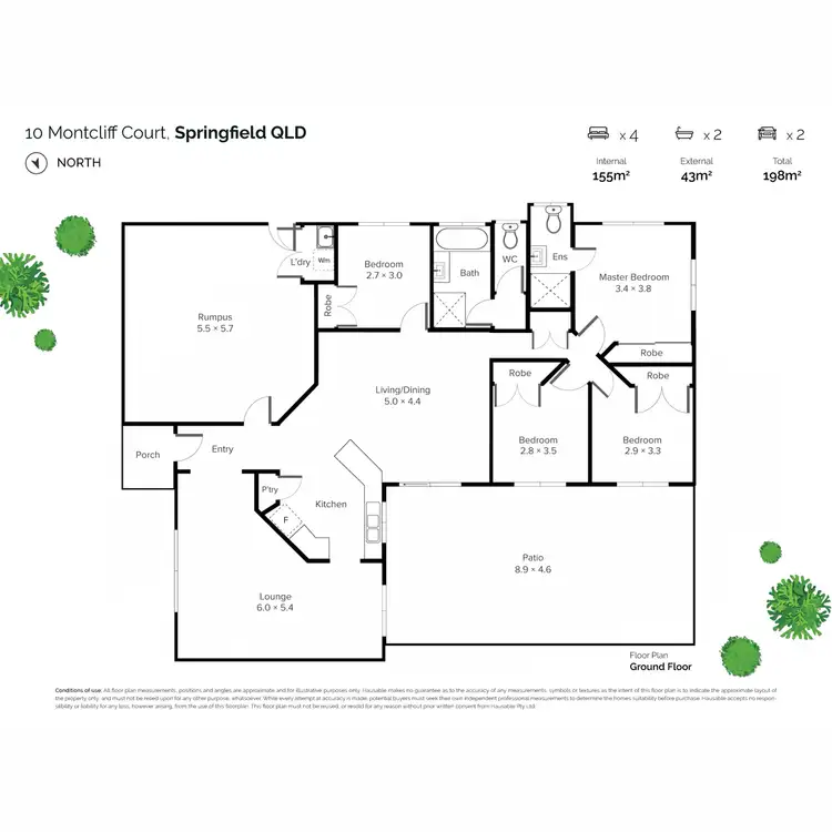 Floorplan of Homely house listing, 10 Montcliff Court, Springfield QLD 4300