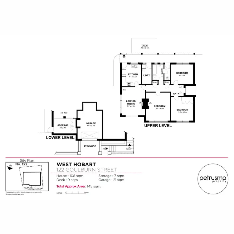 Floorplan of Homely house listing, 122 Goulburn Street, West Hobart TAS 7000