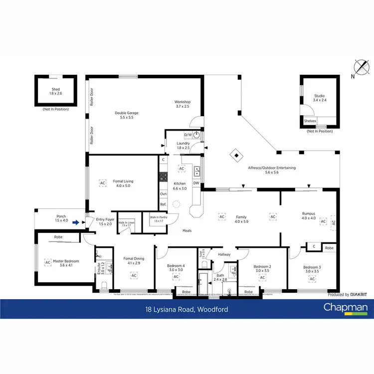 Floorplan of Homely house listing, 18 Lysiana Road, Woodford NSW 2778