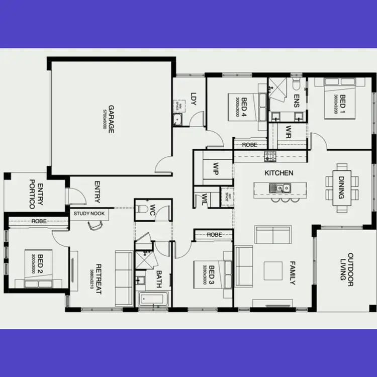 Floorplan of Homely house listing, 40 Bronzewing Circuit, Bahrs Scrub QLD 4207