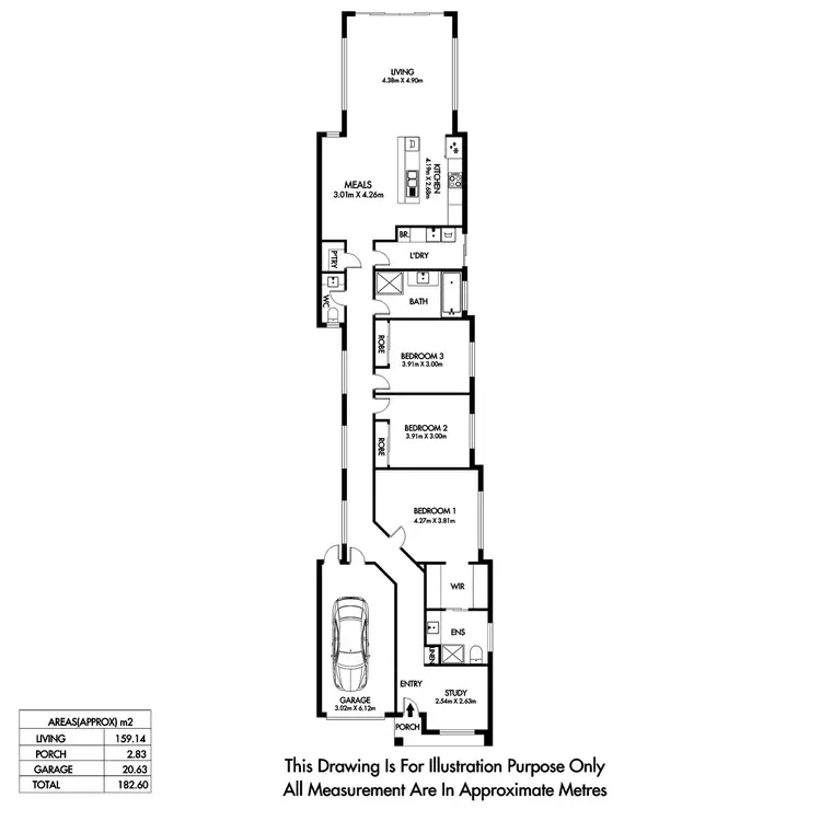 Floorplan of Homely house listing, 75A Pratt Avenue, Pooraka SA 5095