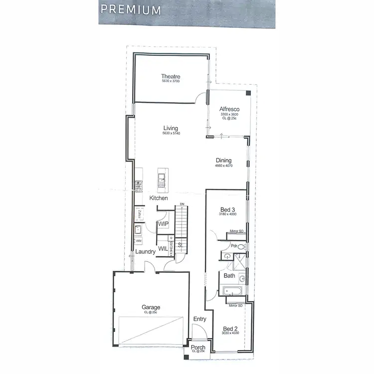 Floorplan of Homely house listing, 3 Stain Way, Clarkson WA 6030