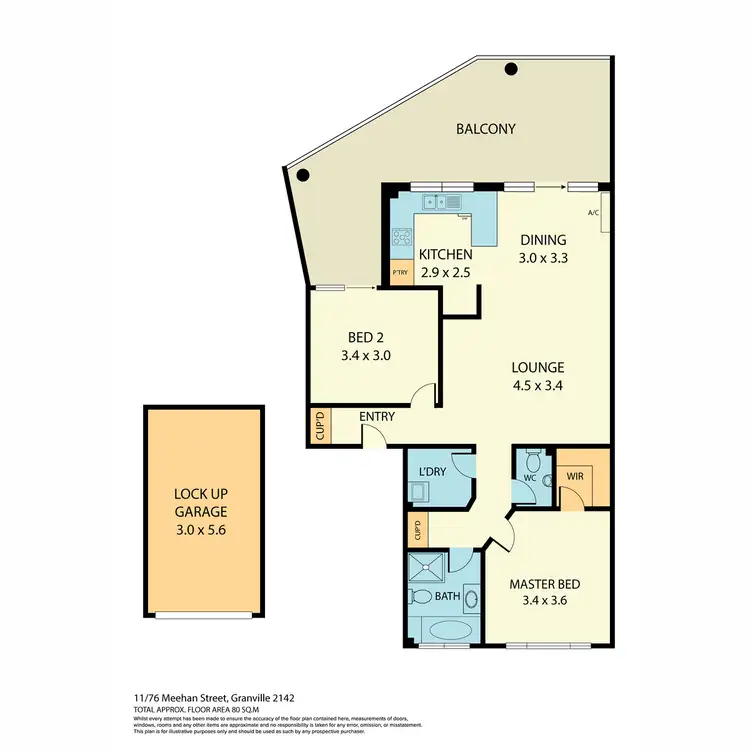 Floorplan of Homely apartment listing, 11/76 Meehan Street, Granville NSW 2142