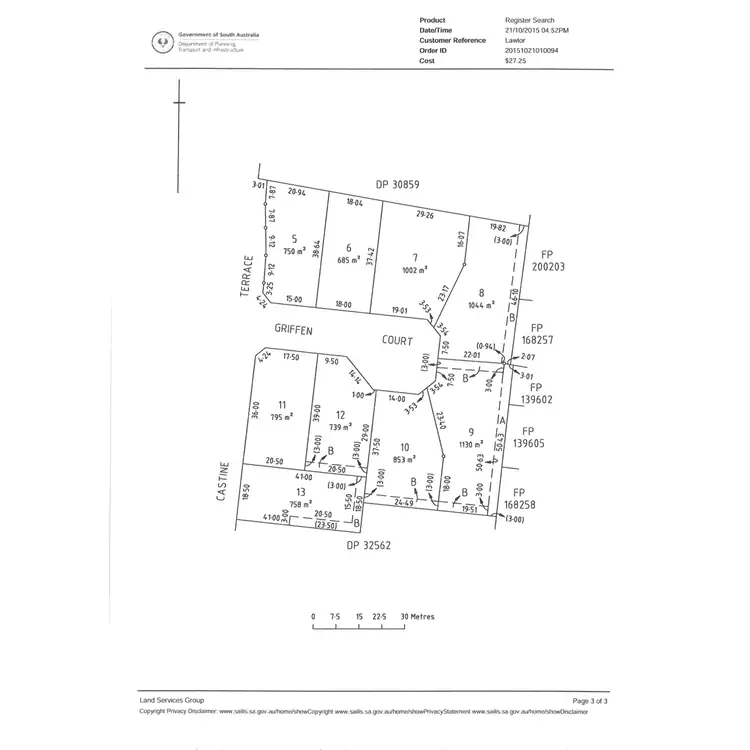 Floorplan of Homely land listing, 2 Griffen Court, Riverton SA 5412