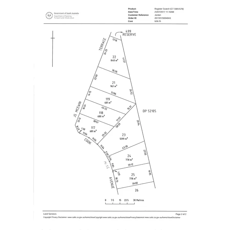 Floorplan of Homely land listing, 7 Cook Avenue, Blyth SA 5462