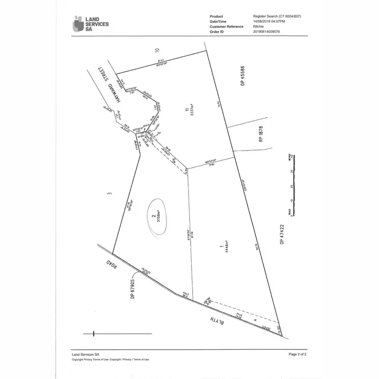 Floorplan of Homely land listing, Lot 2 Hayward Street, Armagh SA 5453