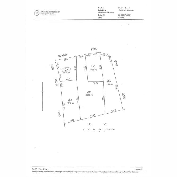 Floorplan of Homely land listing, 10 Quarry Road, Sevenhill SA 5453