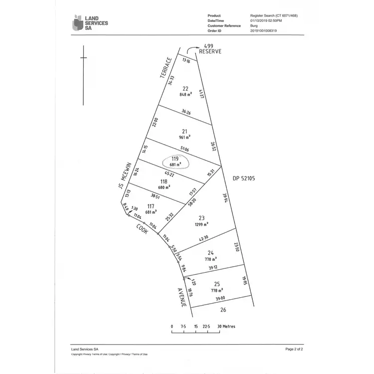 Floorplan of Homely land listing, 42 J S McEwin Terrace, Blyth SA 5462