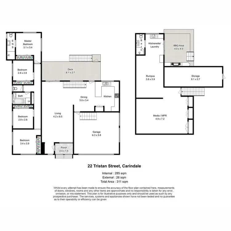 Floorplan of Homely house listing, 22 Tristan Street, Carindale QLD 4152