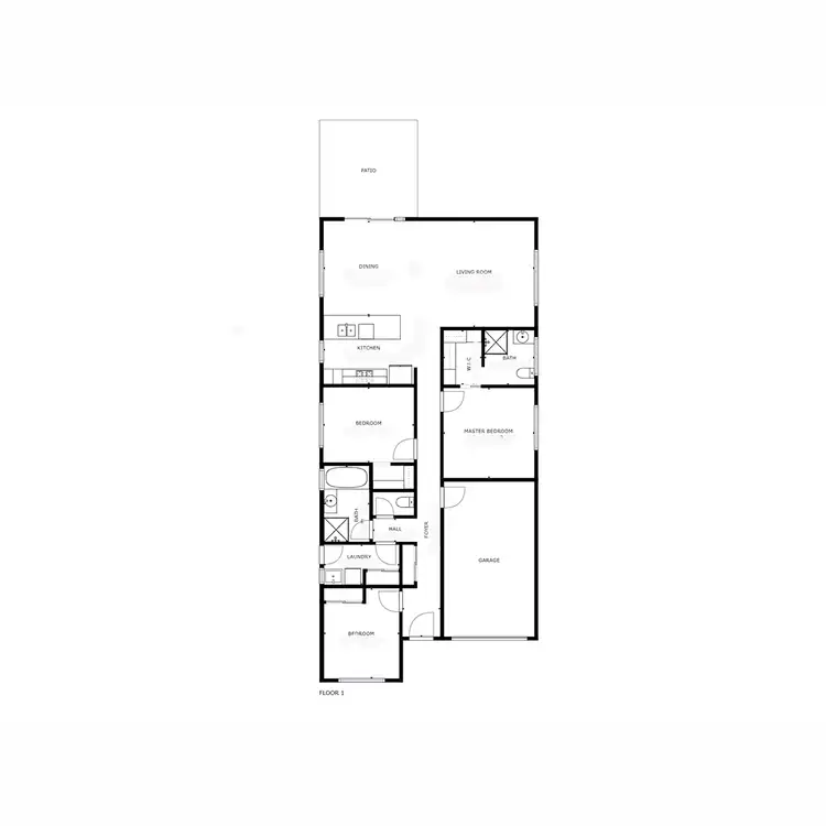 Floorplan of Homely house listing, 27 Parnaby Street, Wodonga VIC 3690