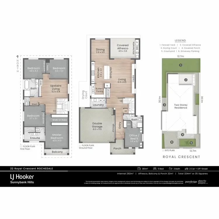 Floorplan of Homely house listing, 22 Royal Crescent, Rochedale QLD 4123