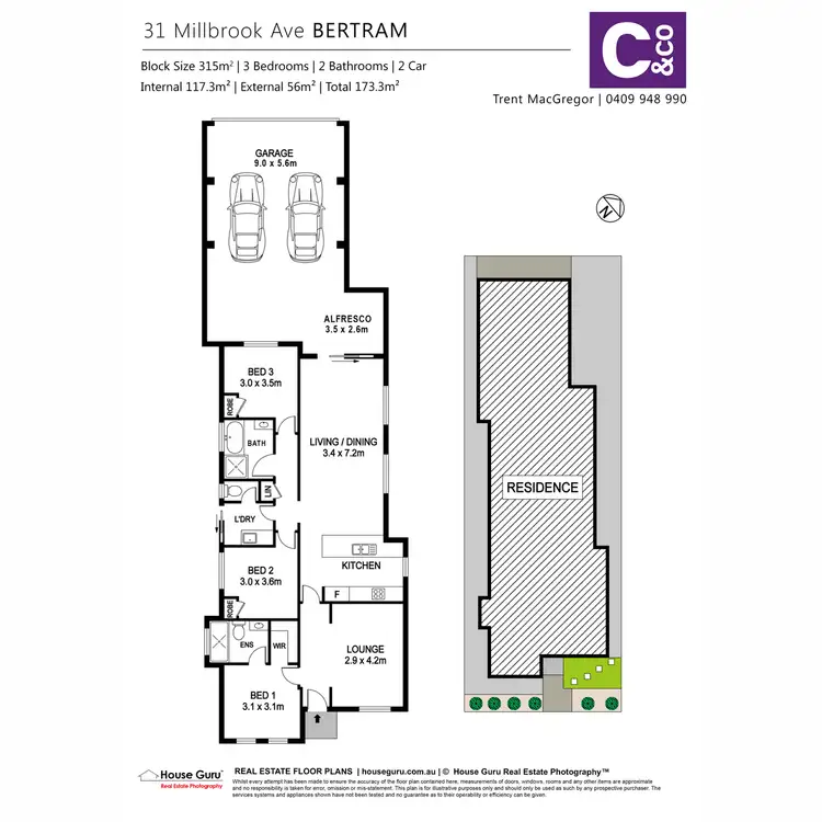 Floorplan of Homely house listing, 31 Millbrook Avenue, Bertram WA 6167