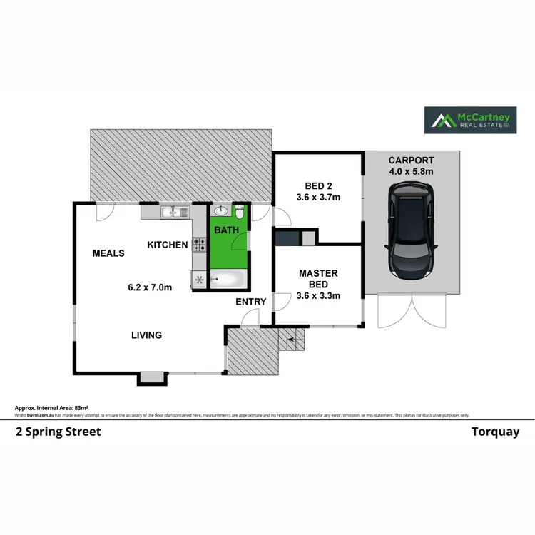 Floorplan of Homely house listing, 2 Spring Street, Torquay VIC 3228