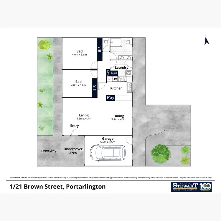 Floorplan of Homely townhouse listing, 1/21 Brown Street, Portarlington VIC 3223