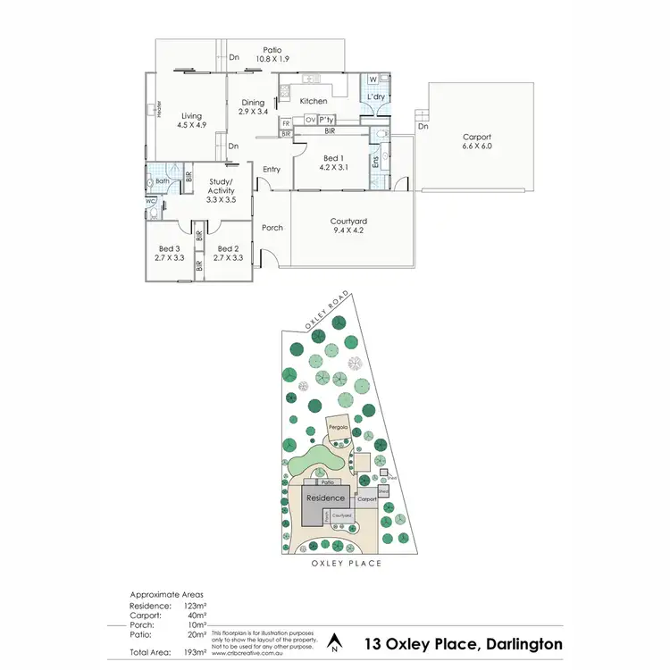 Floorplan of Homely house listing, 13 Oxley Place, Darlington WA 6070