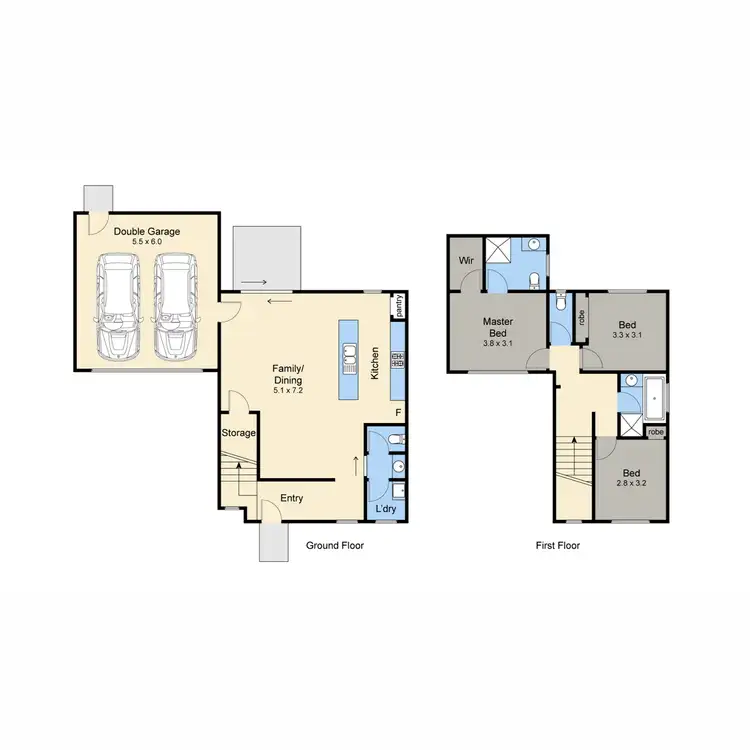 Floorplan of Homely townhouse listing, 2/28 Elizabeth Avenue, Capel Sound VIC 3940