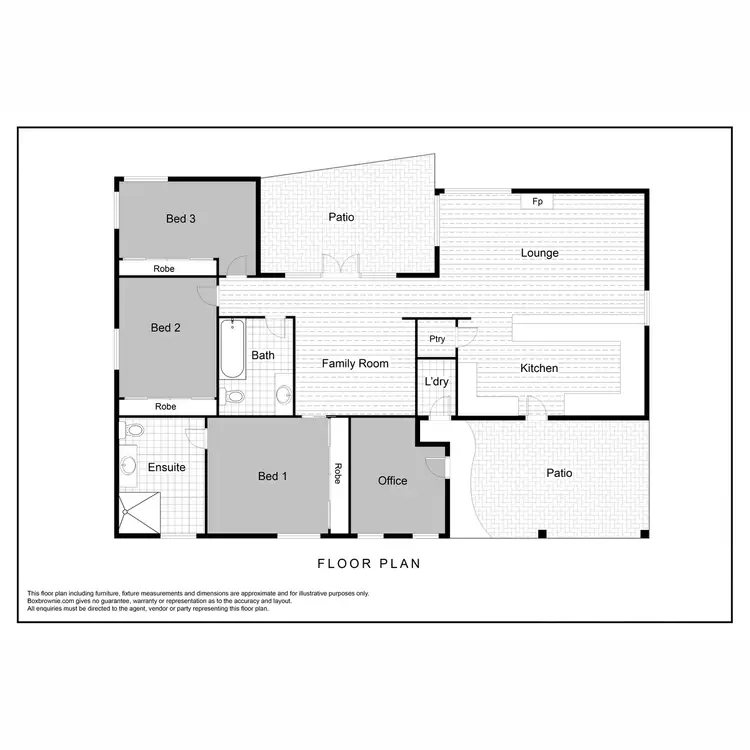 Floorplan of Homely house listing, 43 Beulah Street, Gunnedah NSW 2380