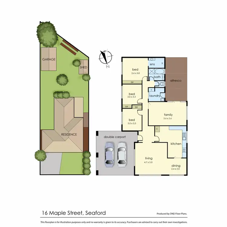 Floorplan of Homely house listing, 16 Maple Street, Seaford VIC 3198