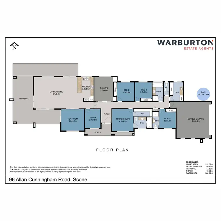 Floorplan of Homely house listing, 96 Allan Cunningham Road, Scone NSW 2337
