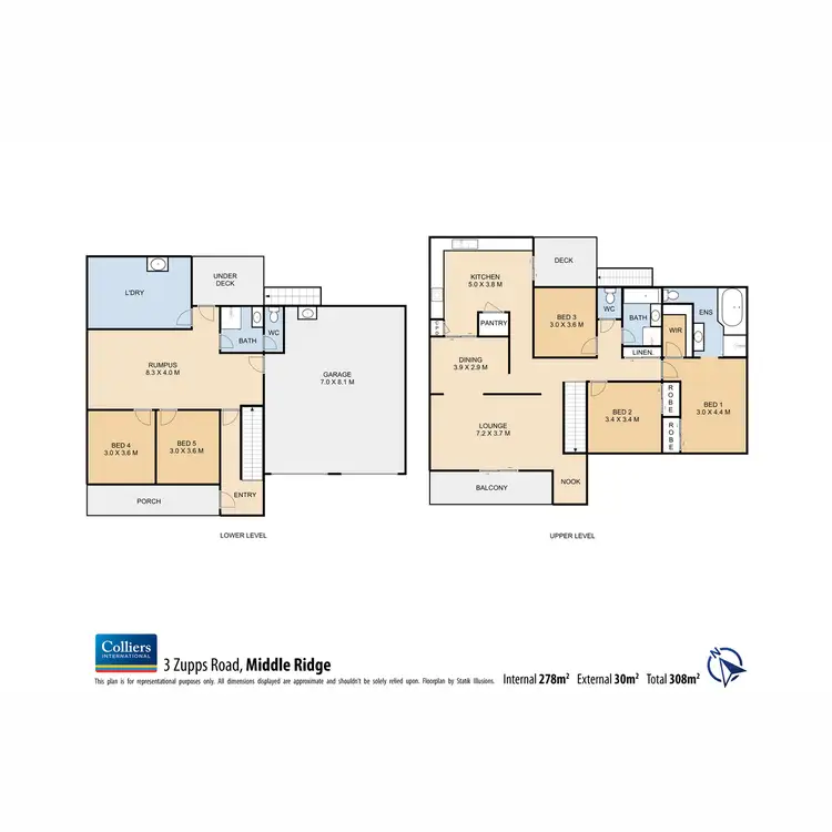 Floorplan of Homely house listing, 3 Zupps Road, Middle Ridge QLD 4350