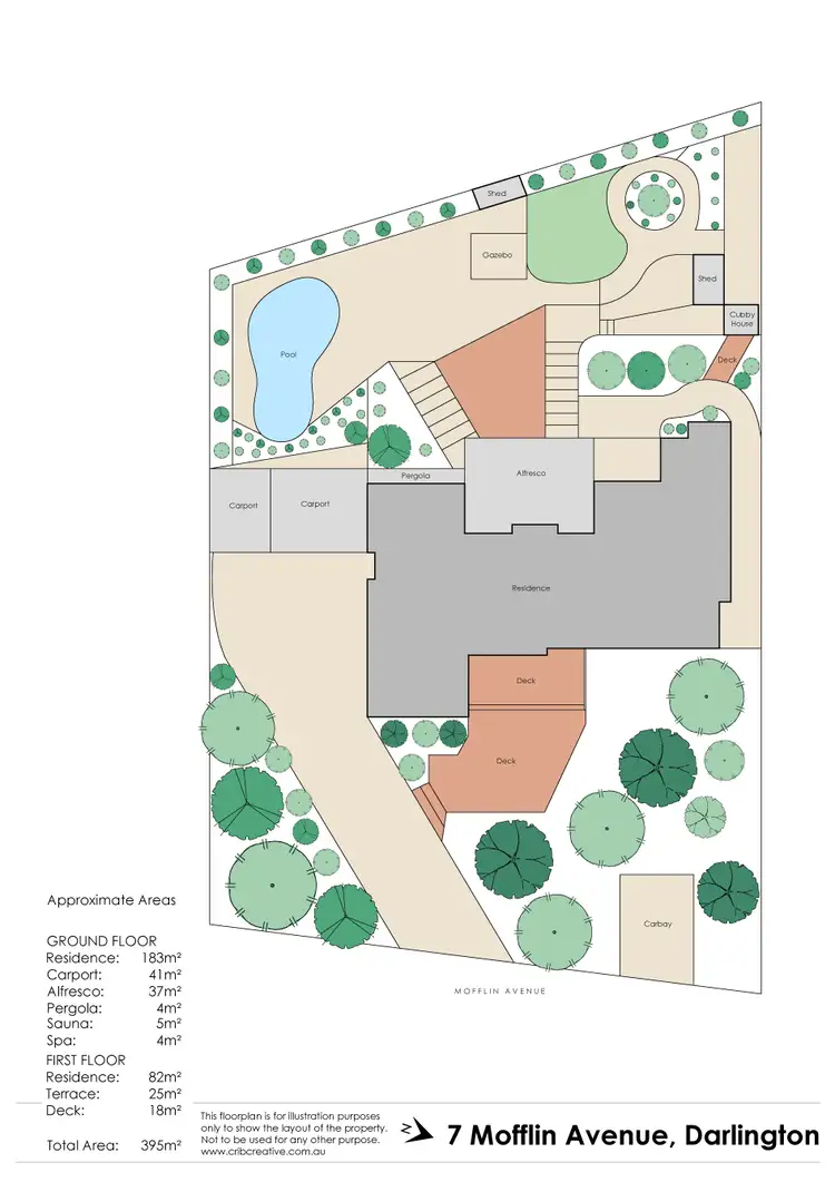 Floorplan of Homely house listing, 7 Mofflin Avenue, Darlington WA 6070