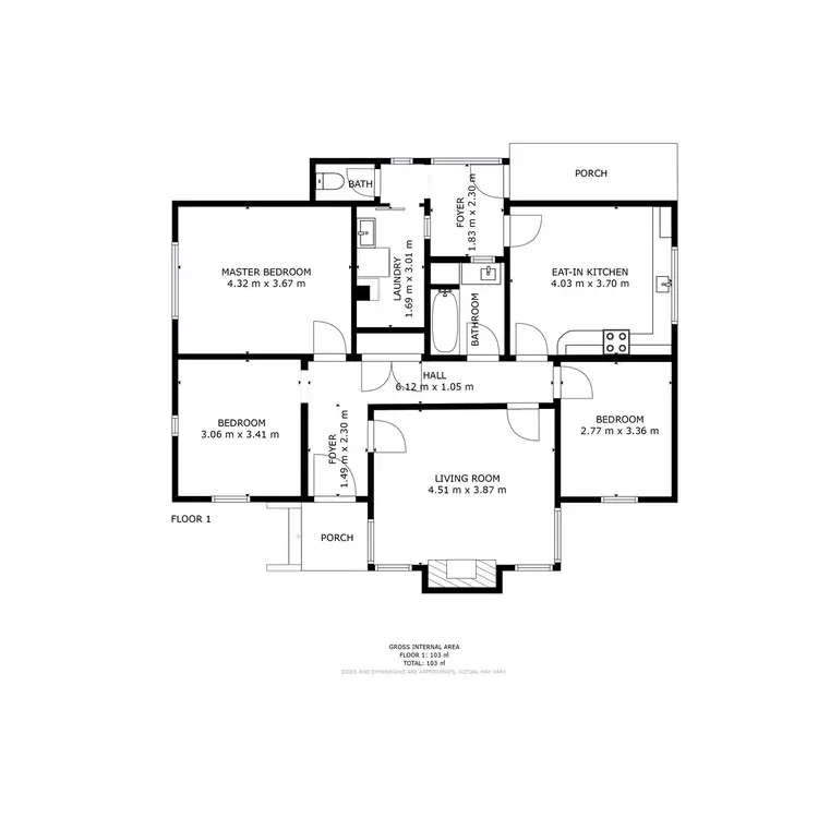 Floorplan of Homely house listing, 28 Constance Avenue, Glenorchy TAS 7010