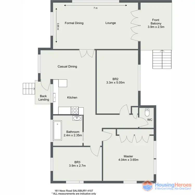 Floorplan of Homely house listing, 161 Ness Road, Salisbury QLD 4107