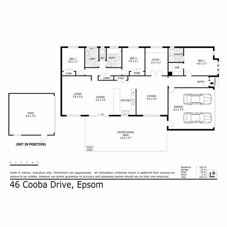 Floorplan of Homely house listing, 46 Cooba Drive, Epsom VIC 3551